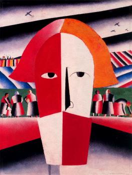 Kazimir Malevich : Peasant Head